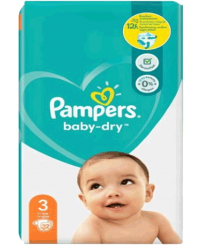 Pampers Windeln Baby Dry 3, Einzel Packung 42St