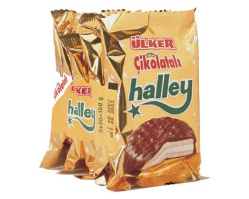 Ülker Halley Schokoladenkekse 5er Pack, 150g