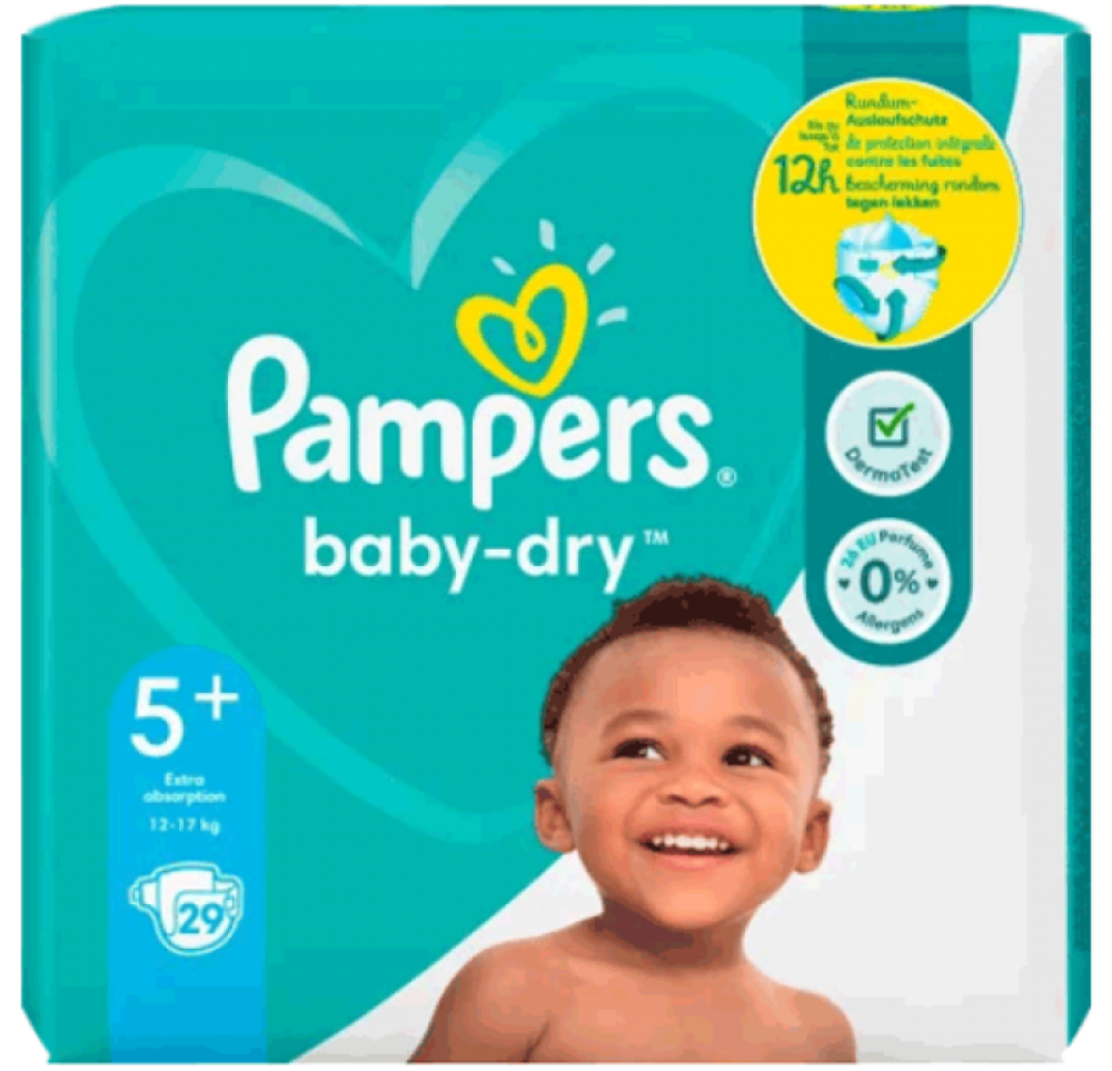 pampers babydry 5 plus